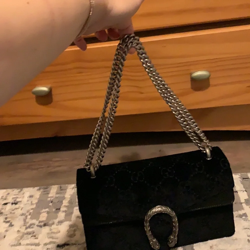 Brand NEW Gucci Dionysus GG Velvet Shoulder Bag - Picture 5 of 11